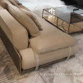 Oturma odası mobilyaları nappa deri modern kanepe